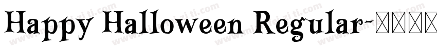 Happy Halloween Regular字体转换